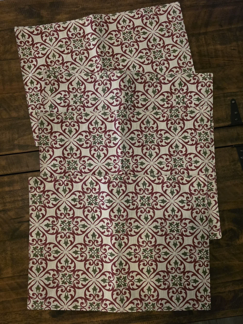 4 Christmas Themed Placemats Reversible